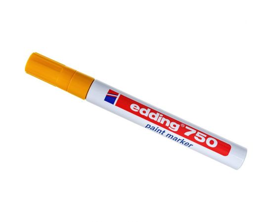 Лаковый маркер EDDING E-750/5 желтый 2-4 мм, металлический корпус 537613 