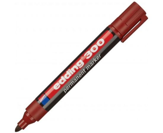 Перманентный маркер Edding E-300/7 коричневый, 1.5-3 мм, круглый наконечник 72634 