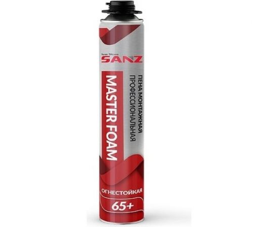 Профессиональная монтажная пена SANZ pu foam 65+, огнестойкая, 850 г PU-FOAM-Fire 