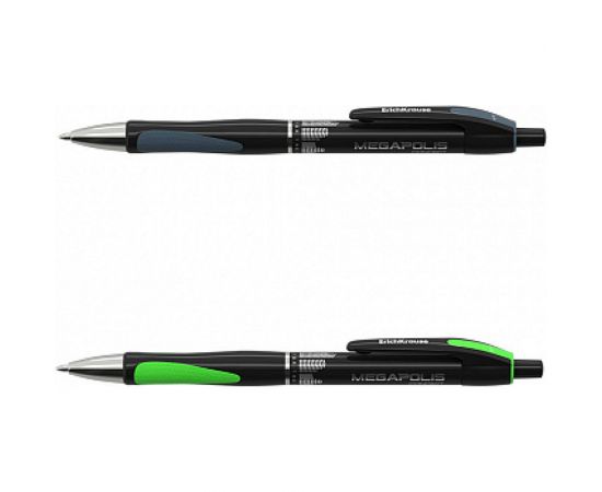 Автоматическая шариковая ручка ErichKrause MEGAPOLIS Concept, черный 32 32 – изображение 2