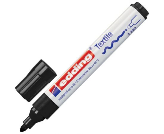 Маркер по ткани Edding E-4500/1 чёрный, 2-3 мм 87143 – изображение 2