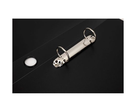 Папка с кольцами INFORMAT А4 2 кольца 700 мкм 40 мм черный пластик NP50-40Bk – изображение 2