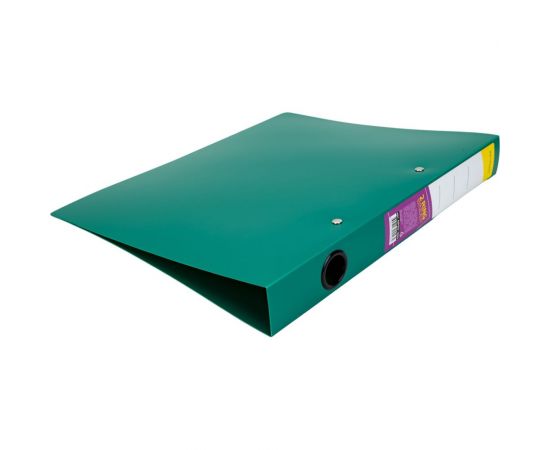 Папка с кольцами INFORMAT А4 2 кольца 700 мкм 40 мм зеленый пластик NP50-40G – изображение 2