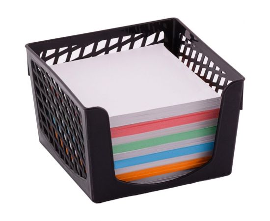 Бокс для бумаги Calligrata Офис-класс 90х90х70 мм, черный 7025713 – изображение 2