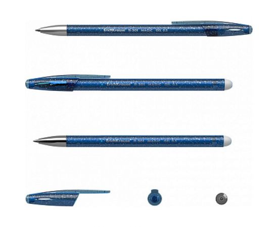 Гелиевая ручка ErichKrause R-301 Magic Gel со стираемыми чернилами 0.5 синий в пакете по 1 шт 45212 – изображение 2