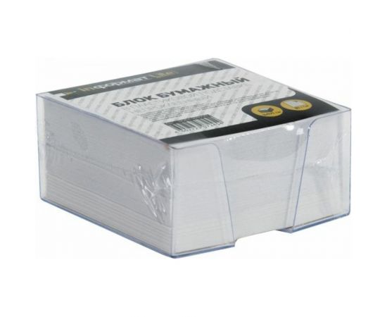 Блок для записей LITE 9х9х5 см непроклеенный куб белый 65 г/м2 в подставке NGB4-909050L – изображение 2