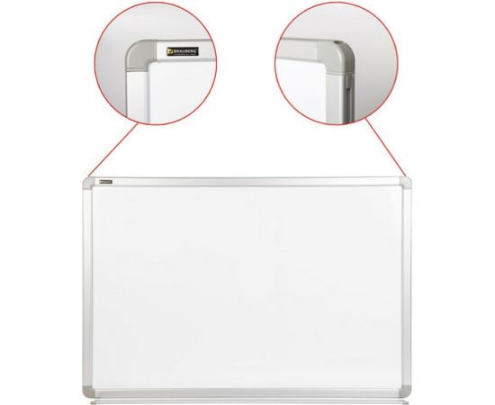 Магнитно-маркерная доска Premium, 60х90 см, улучшенная алюминиевая рамка, BRAUBERG 231714 – изображение 2