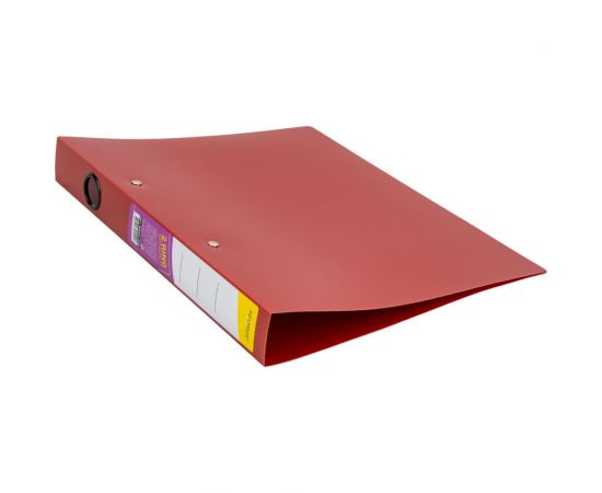 Папка с кольцами INFORMAT А4 2 кольца 700 мкм 40 мм красный пластик NP50-40R – изображение 2