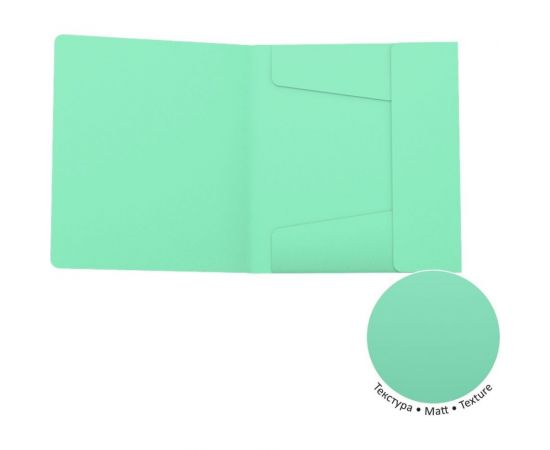 Папка для тетрадей ErichKrause Matt Powder на резинках, пластиковая, A5+, ассорти 55087 – изображение 2