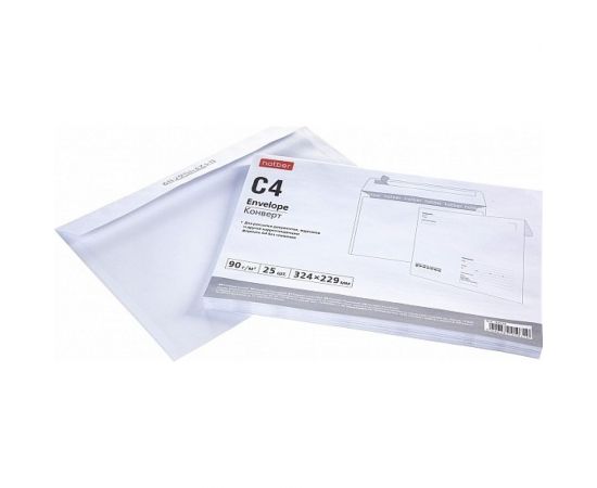 Конверт Hatber С4 229x324мм, кому, куда без окна, с силиконовой отрывной лентой, упак. 25 шт 048304 – изображение 2