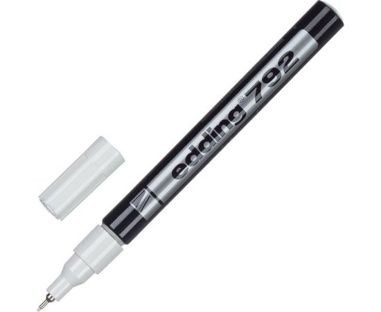 Лаковый маркер e-792/49 белый 0,8мм, пластиковый корпус EDDING 537627 – изображение 3