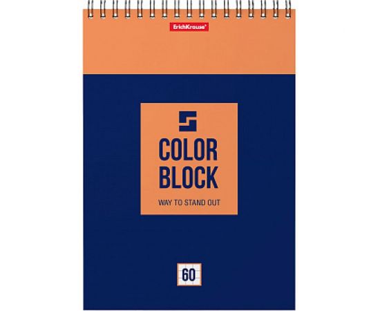 Блокнот ErichKrause Color Block на спирали, А5, 60 листов, клетка 49684 – изображение 3