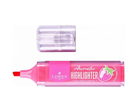 Ароматизированный текстовый маркер LOREX RICH FRUIT.PASTEL 1-3,5 мм фламинго скошенный LXTMA-RFPP – изображение 3