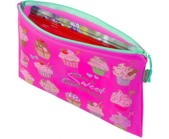 Папка для тетрадей BRAUBERG Cupcakes A5, водонепроницаемая молния, 25х20 см 229260 – изображение 3
