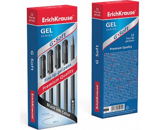 Гелевая ручка ErichKrause G-Soft, черный 39207 – изображение 3