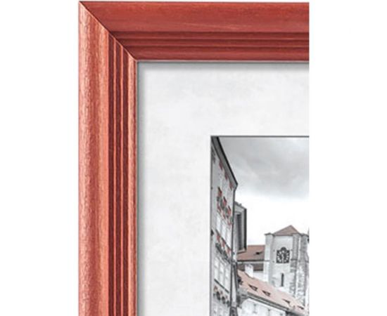 Деревянная фоторамка Image Art С20 60x80 из сосны, цвет красное дерево, вставка прозрачный пластик Б0053132 – изображение 3