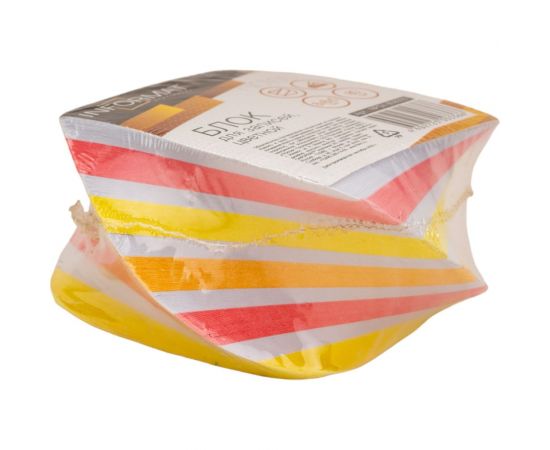 Проклеенный блок для записи INFORMAT 8х8х5 см спираль 4 цвета 80 г/м2 NPS4-808050 – изображение 3