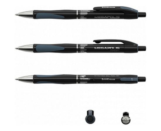 Автоматическая шариковая ручка ErichKrause MEGAPOLIS Concept, черный 32 32 – изображение 3