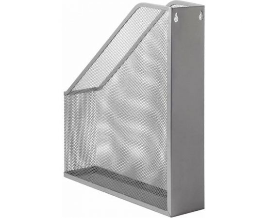 Вертикальный металлический лоток для бумаг BRAUBERG Germanium 250х72х315 мм, серебряный 231949 – изображение 3