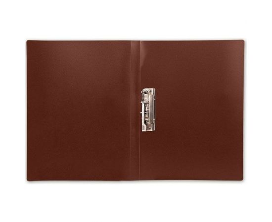 Папка с прижимами INFORMAT А4 1 прижим красный пластик 550 мкм NP1055R – изображение 3