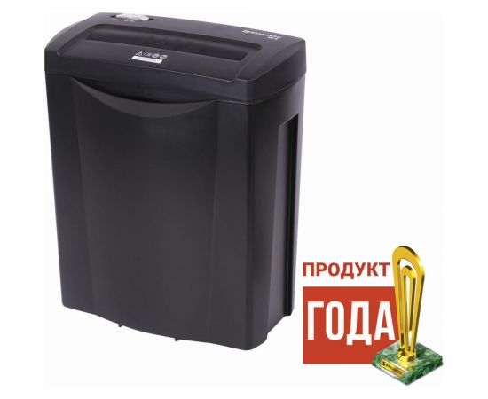 Уничтожитель BRAUBERG S8-S 2 уровень секретности, полоски 6 мм, 8 листов, 15 л 531088 – изображение 3