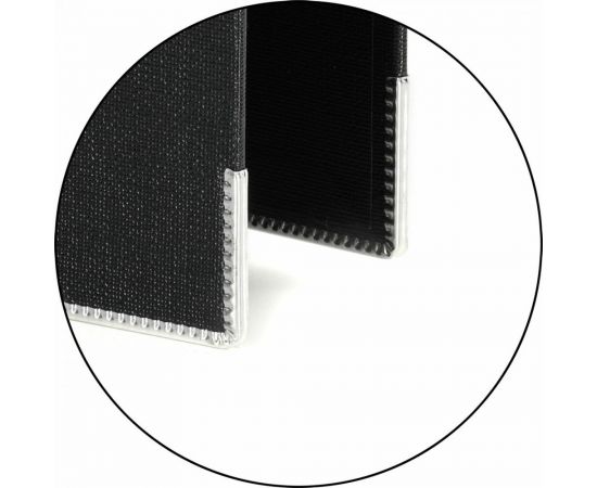 Папка-регистратор INFORMAT 75 мм, двустороннее покрытие, PVC P2PVC-75/Blk – изображение 3