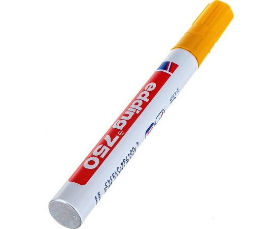 Лаковый маркер EDDING E-750/5 желтый 2-4 мм, металлический корпус 537613 – изображение 4