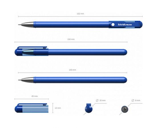 Гелевая ручка ErichKrause G-Soft, синий 46793 – изображение 4