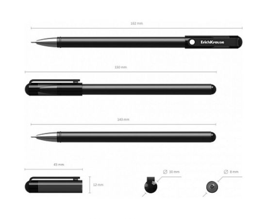 Гелевая ручка ErichKrause G-Soft, черный 39207 – изображение 4