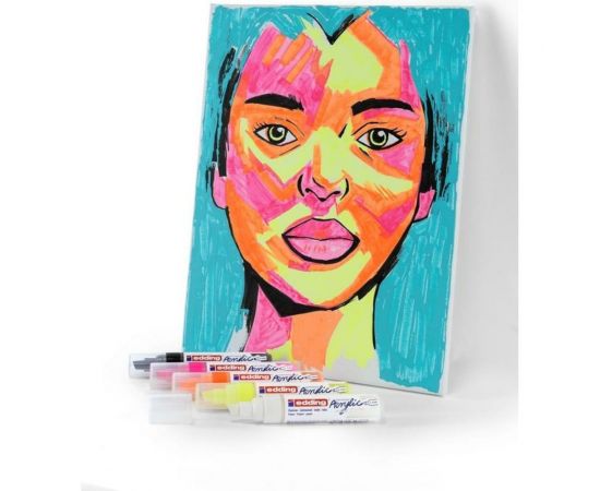 Акриловый маркер Edding 5300 черный, 1-2 мм 1327796 – изображение 4