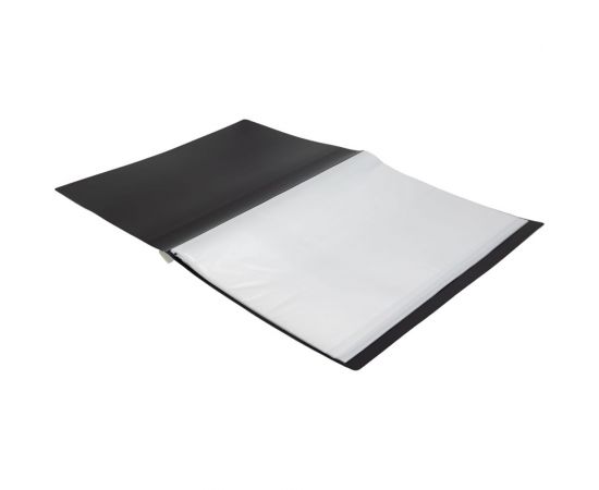 Папка INFORMAT с файлами, А4, 40 файлов, черная, пластик, 600 мкм, карман NP0155-40Bk – изображение 4