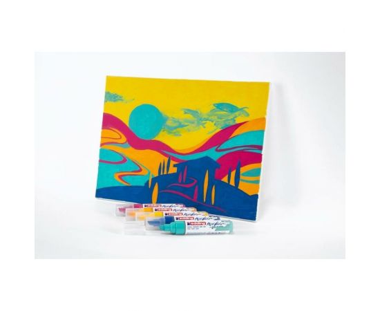 Акриловый маркер Edding 5100 Солнечный желтый, 2-3 мм 1327820 – изображение 4