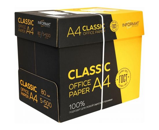 Бумага INFORMAT CLASSIC 500 л, 80 г/м2, А4, марка С OFC4080-500 – изображение 4