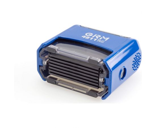 Самонаборный штамп GRM 4911 P3 Typo 3 строки 38х14 мм 1 касса 6005 упаковка эконом 120200080 – изображение 5