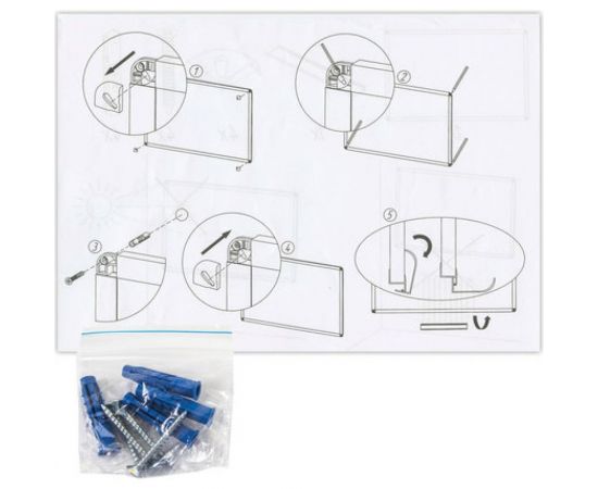 Магнитно-маркерная доска стандарт, 90х120 см, алюминиевая рамка, BRAUBERG 235522 – изображение 5