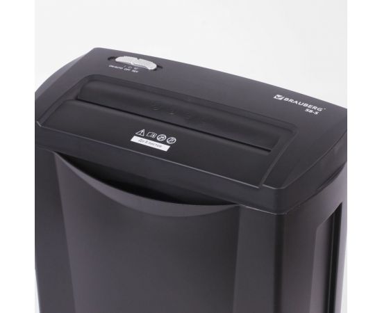 Уничтожитель BRAUBERG S8-S 2 уровень секретности, полоски 6 мм, 8 листов, 15 л 531088 – изображение 6