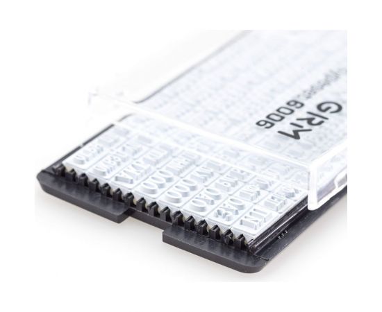 Самонаборный штамп GRM 4911 P3 Typo 3 строки 38х14 мм 1 касса 6005 упаковка эконом 120200080 – изображение 6