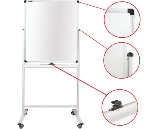 Магнитно-маркерная доска PREMIUM, 2-сторонняя, 60х90 см, на стенде, BRAUBERG 236850 – изображение 7