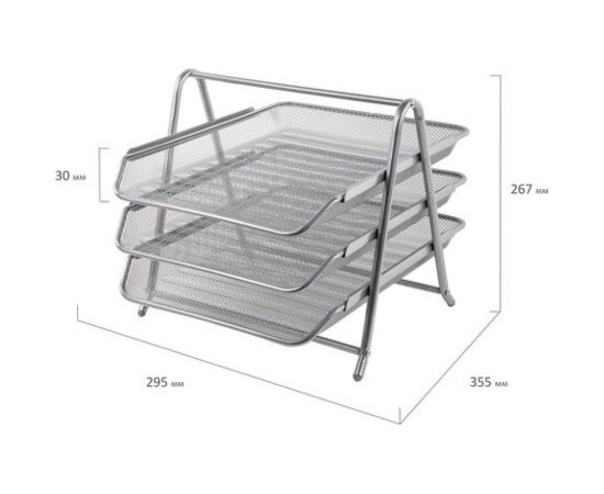 Настольный набор BRAUBERG Germanium 6 предметов, серебро, металл 237986 – изображение 7