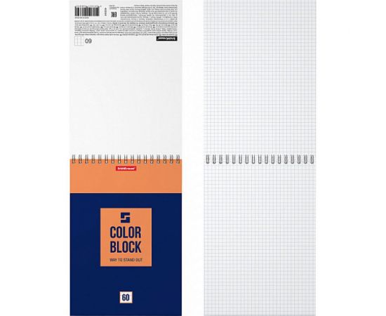 Блокнот ErichKrause Color Block на спирали, А5, 60 листов, клетка 49684 – изображение 7