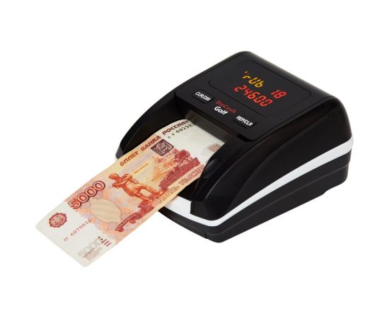 Автоматический детектор банкнот DoCash Golf без АКБ, антистокс, определение номинала 12954 
