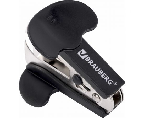 Антистеплер для скоб № 10 и № 24/6 BRAUBERG Classic с фиксатором черный 222547 