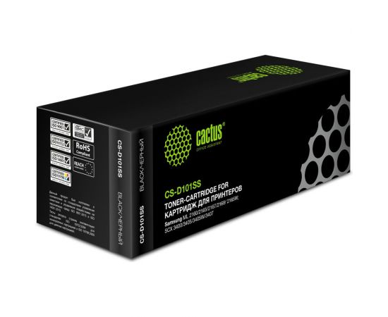 Лазерный картридж Cactus mlt-d101s черный, 1500 страниц, для samsung ml-2160/2165/2167/2168/sc CS-D101SS 943984 