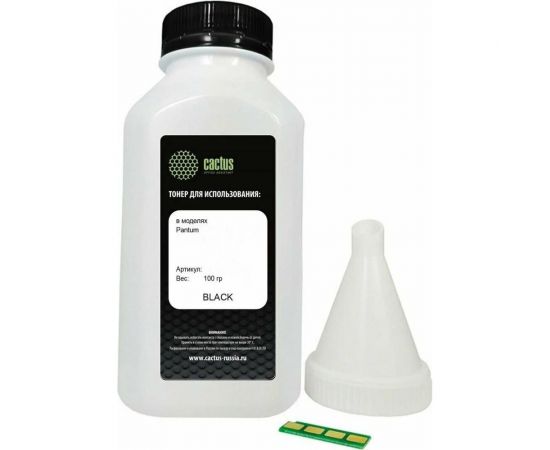 Тонер Cactus CS-RK-TL-5120 черный, флакон 100 г, в комплекте чип, для принтеров Pantum BP5100DN/BP5100DW 1805049 