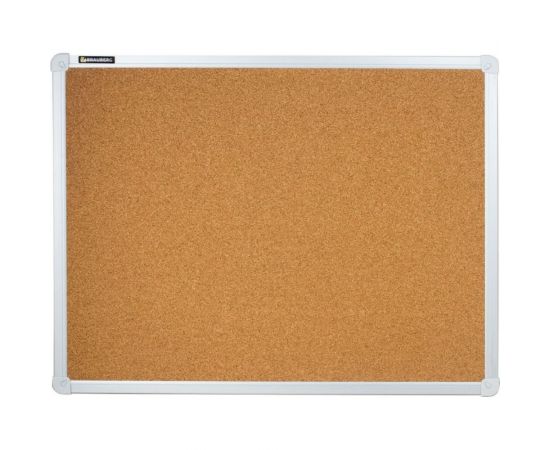 Пробковая доска для объявлений BRAUBERG 45х60 см, алюминиевая рамка 231711 
