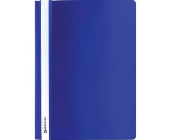 Скоросшиватель 25 шт в упаковке BRAUBERG пластиковый А4 130/180 мкм синий 220385 