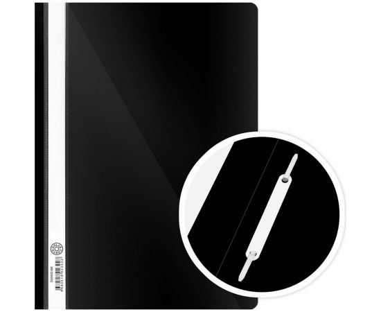 Папка-скоросшиватель DOLCE COSTO Эконом А4, черная, 25 шт D00400-BK 