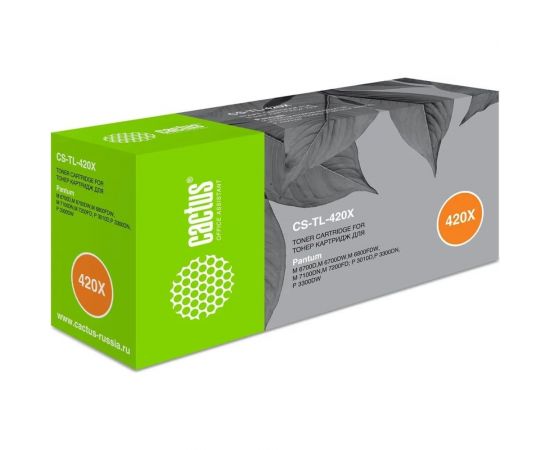 Лазерный картридж Cactus tl-420x черный, 6000 страниц, для pantum p3010d/p3010dw/p3300d/p3300 CS-TL-420X 1417376 