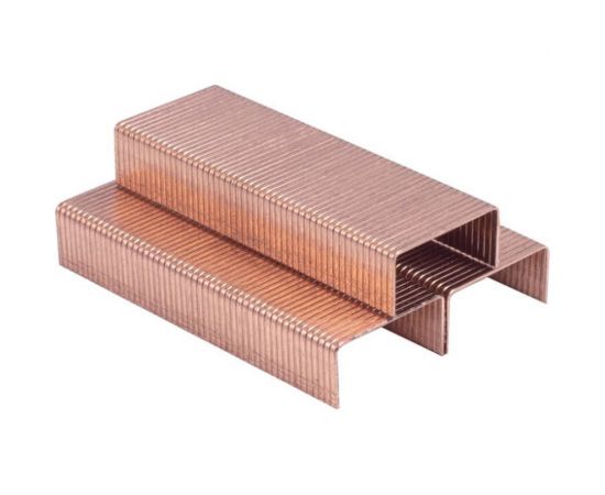 Скобы для степлера 20 шт в упаковке BRAUBERG медное покрытие №24/6 1000 штук EXTRA до 30 листов 229303 