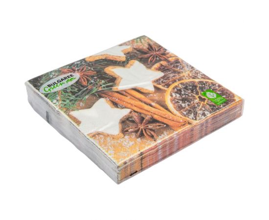 Салфетки Bulgaree Green БГ трехсл. 33х33 Рождество 20 шт. МДК-1004379 